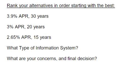 the paid consultant & decision-maker You are required to make the ONE
