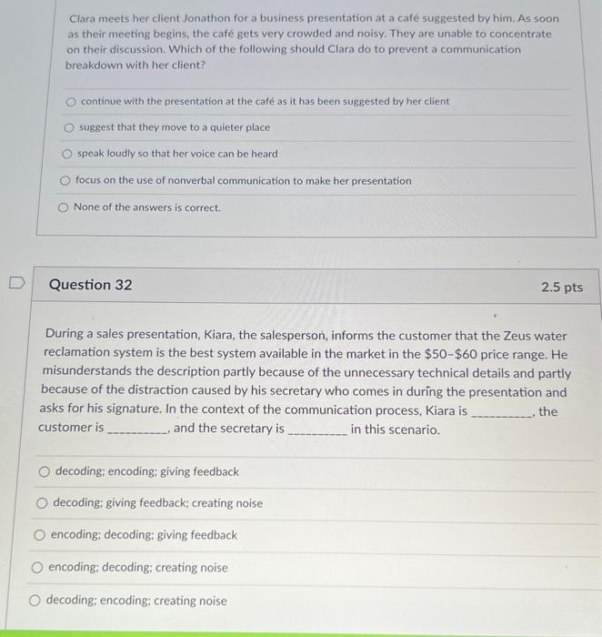  Clara meets her client Jonathon for a business presentation at a