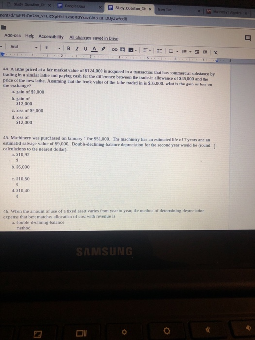 Accessibility All changes saved in Drive mal text Arial 8B I 48.