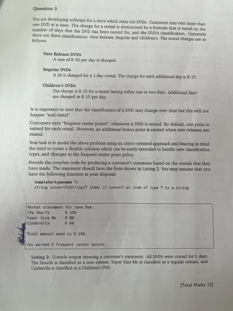 please assist using c++ You are developing software for a store which