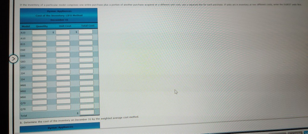 during the next 12 months, and the inventory count at December 1