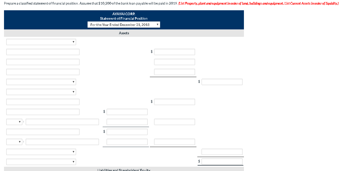 financial statements of Ayayai Corp. at December 31, 2018. Buildings $79,350 Accounts