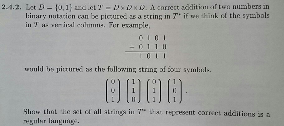 can I get a help for this problem, please? 2.4.2. Let D
