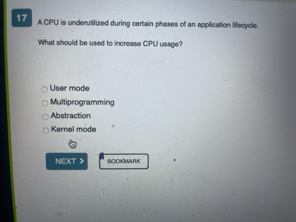CPU bound program One memory bound program and one CPU bound program