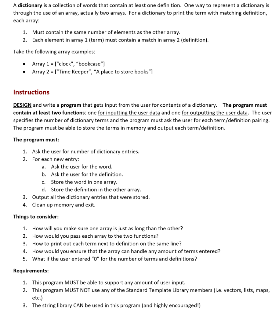 Please provide C++ code only. Visual Studio will be used for compilation.