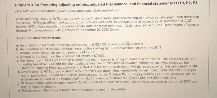  please fill out all the required charts for 2a. Problem 3-3A