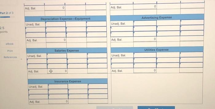 groups in off-site locations. Its unadjusted trial balance as of December 31,