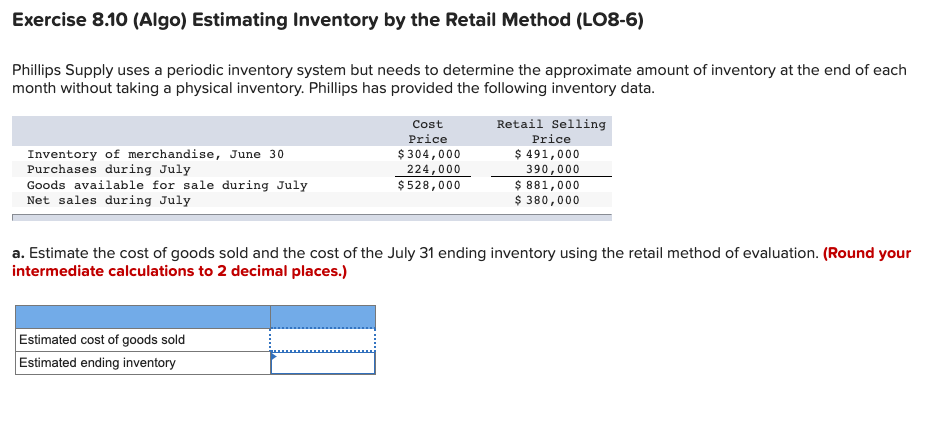 Phillips Supply uses a periodic inventory system but needs to determine the