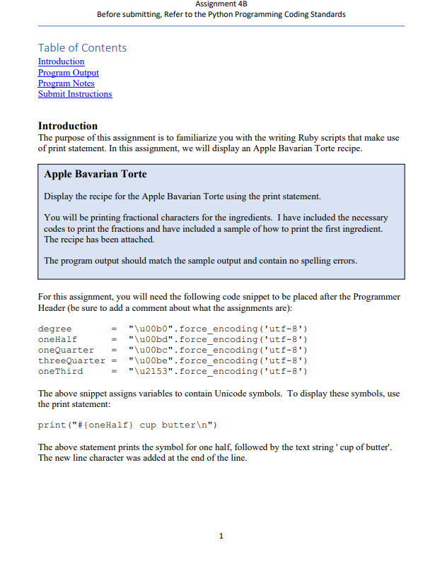 Looking for help with writing this program in RUBY. I also have
