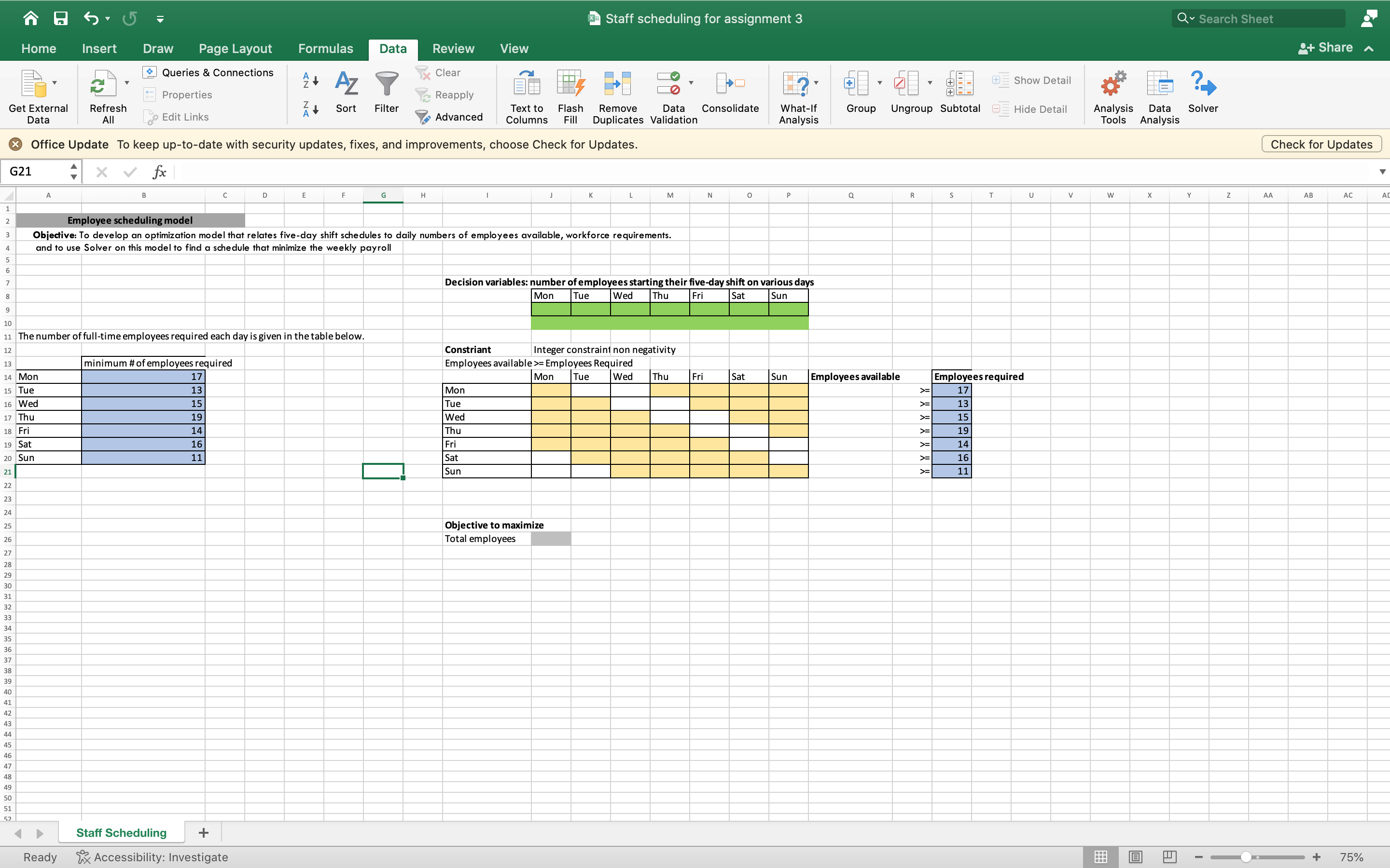  Office Update To keep up-to-date with security updates, fixes, and improvements,