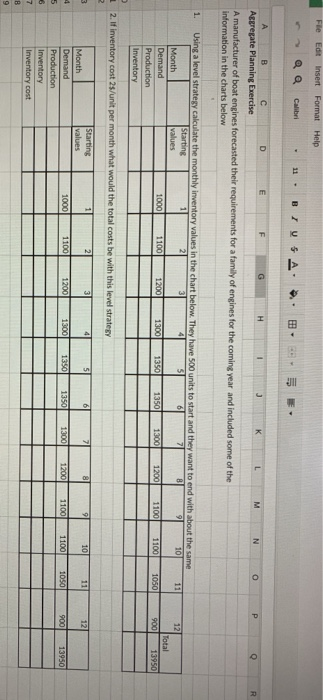  File Edit Insert Format Help Calibri - 11. BI VSA. .