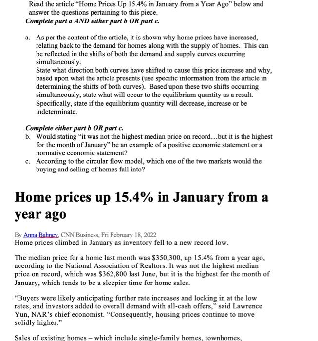  please help, atached is article. show work and explain. Read the