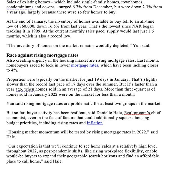 article "Home Prices Up 15.4% in January from a Year Ago" below