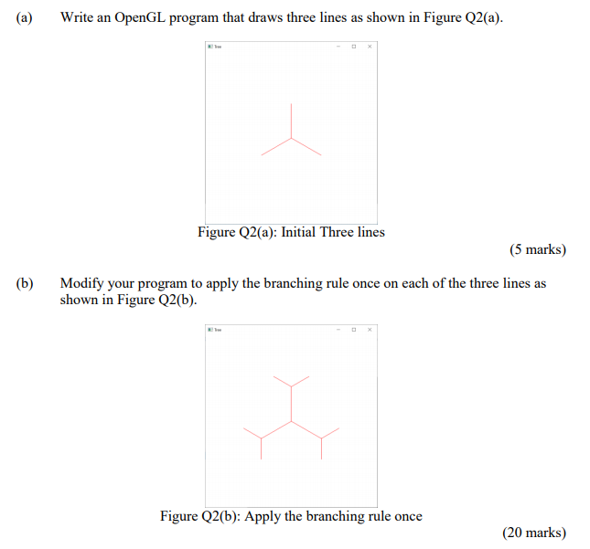Hi, I need the full openGL code (in C++) for parts a