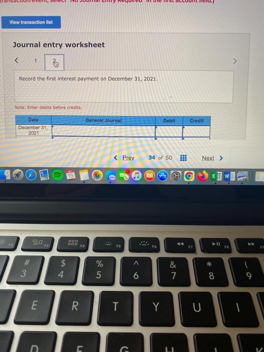 $64,000 for $64.000 on January 1, 2021. The market interest for bonds