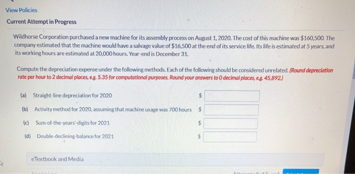 please help answer this question thank you View Policies Current Attempt in