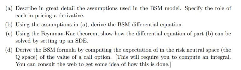 show how the differential equation of part (b) can be solved by
