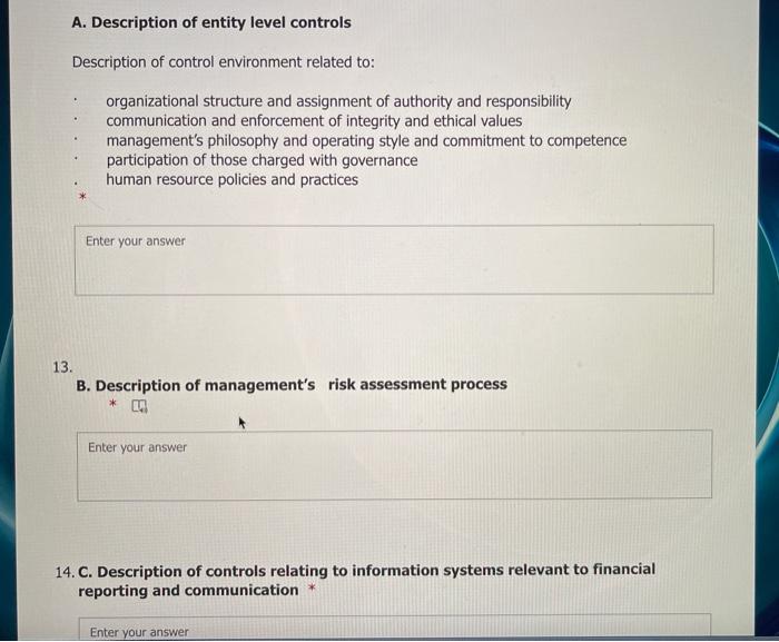 Assessing Control Risk The purpose of this working paper is to document: