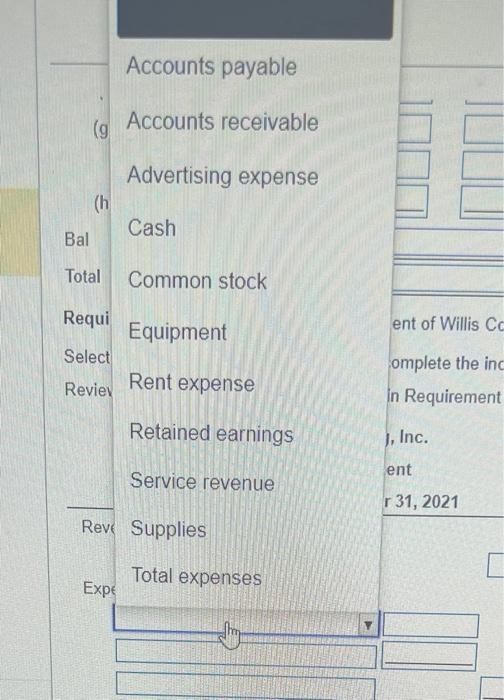 advertising-\$650. (Record the cash amount as a total and identify and record