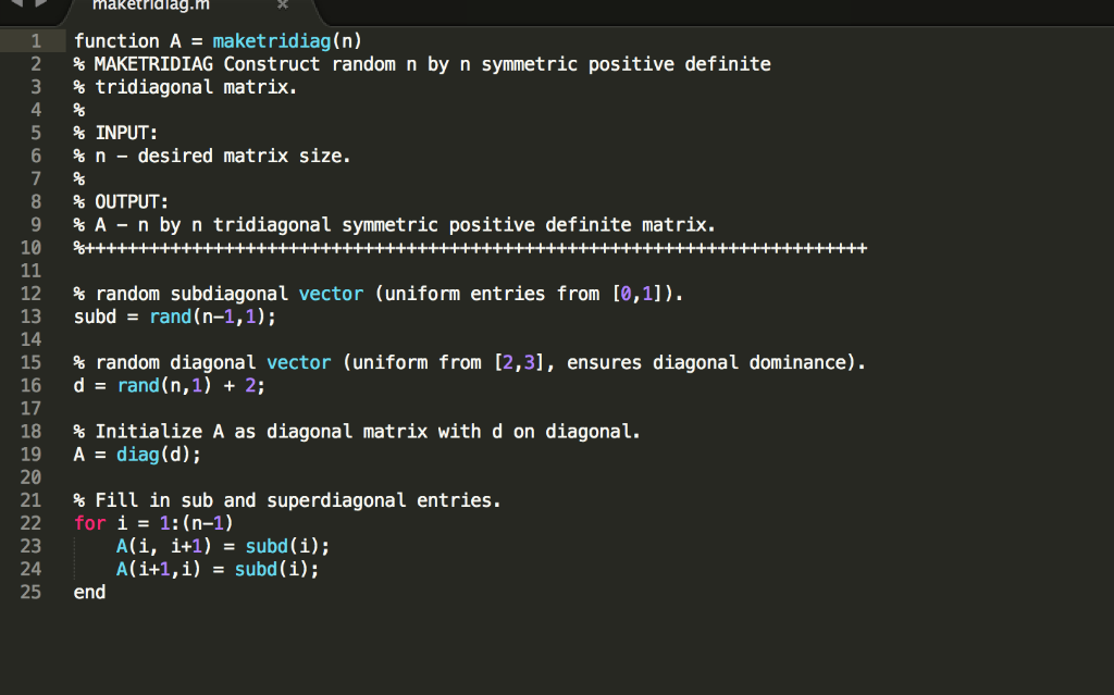 the inner product form of the Cholesky decomposition algorithm can be modified