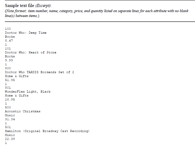 1. Problem: Create a Java application that implements an online store complete