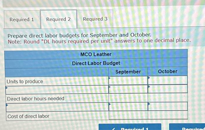 by entering your answers in the tabs below. Prepare factory overhead budgets