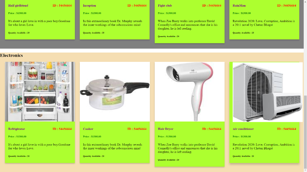 In part1 you will create the entire website to be used for