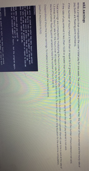numbers). if the number of hours input is less than or equal
