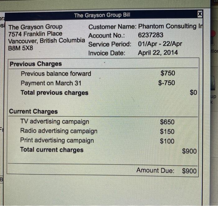 5881 Inter-Oo Meno 1 Invoice 5375 Invoice 5376 Customer Statement for ABC