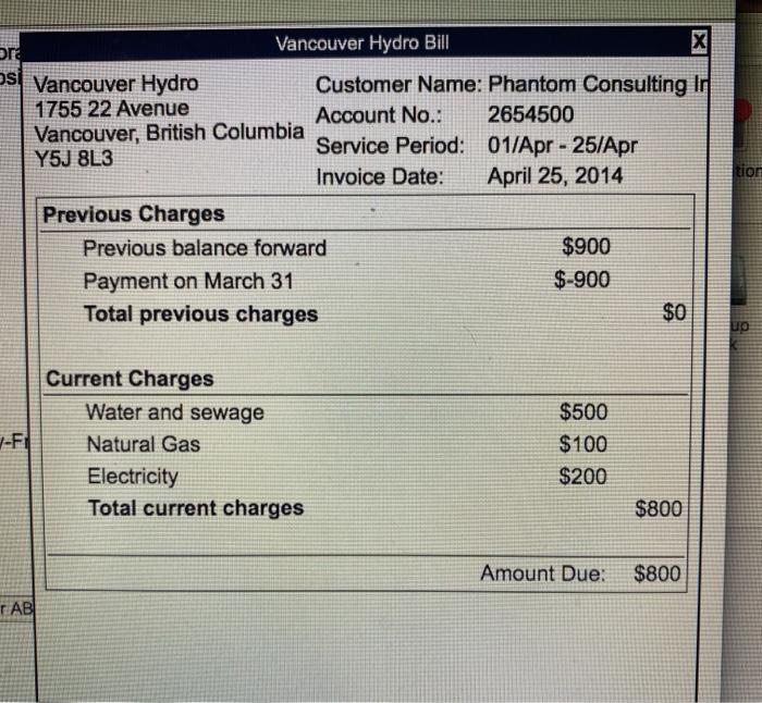 the preceding source documents and prepare journal entries using this information only.