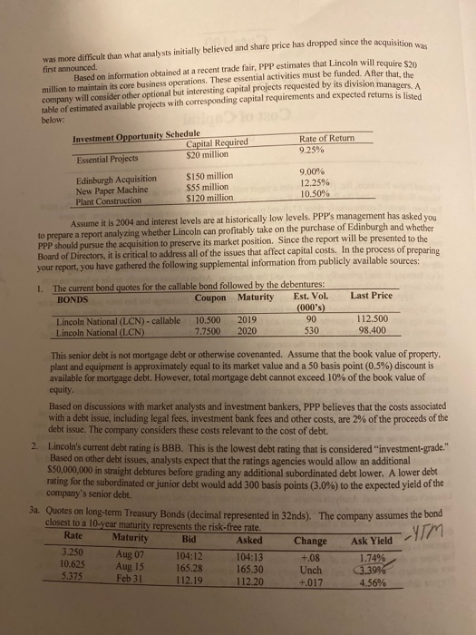 Pressed Paper Products, Inc. Cost of Capital Directed Pressed Paper Products, Inc.