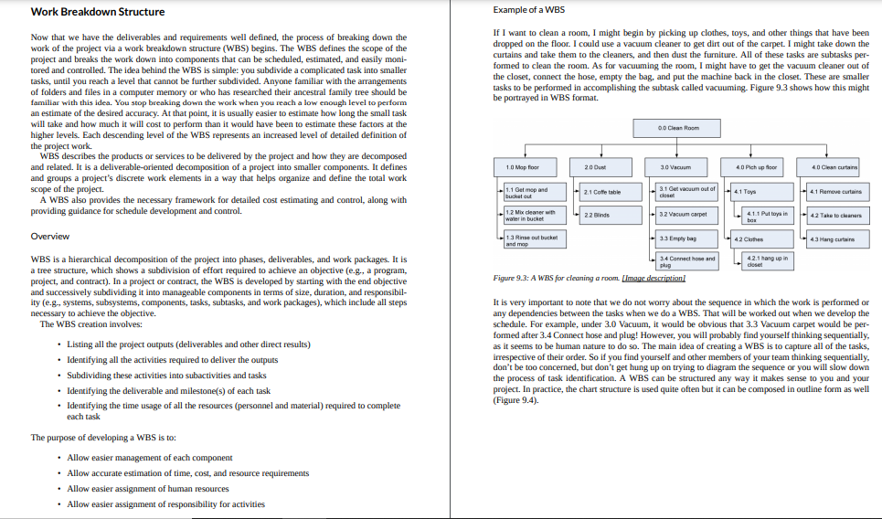 a project. - Learn to develop a scope statement and work breakdown