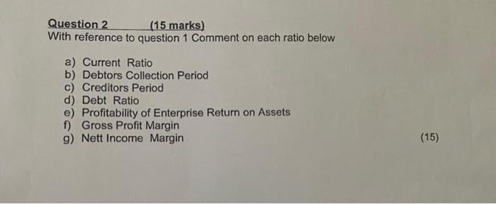 Income Statement Sales -Cost of sales O/stock + Purchases +Rail age -C/stock