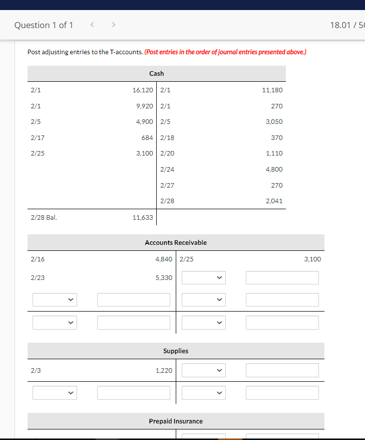 amount is entered. Do not indent manually. If no entry is required,