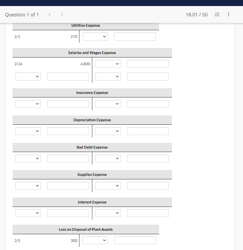to decimal places, e.g. 1,527.) 1. 2. 3. 4. 5. Services performed