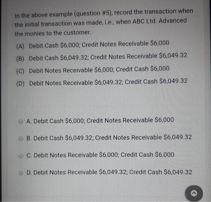 initially creating a Petty Cash Fund is: (A) Debit Cash and Credit