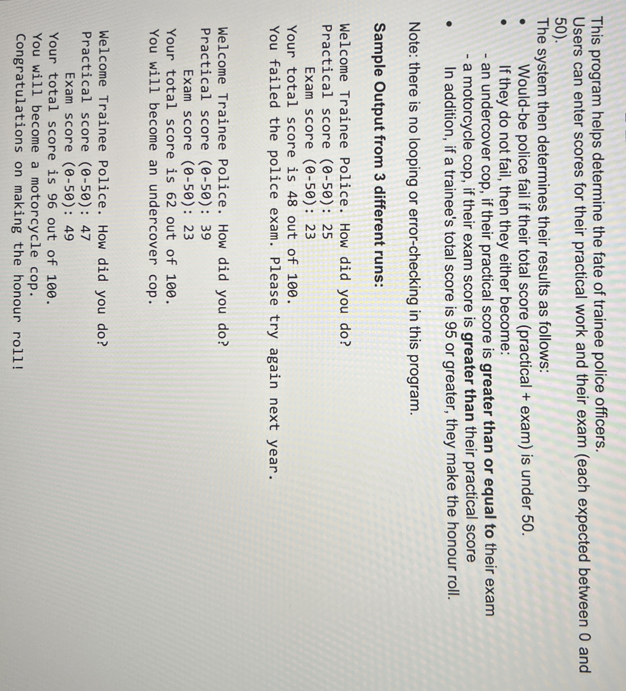 Write pseudocode before writing the solution code(don't use def) 