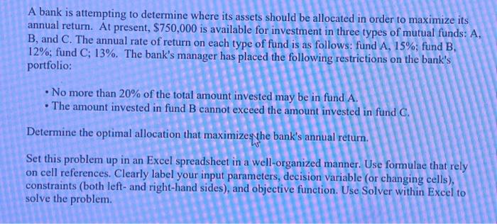  Please show calculations and format in EXCEL with equations such as