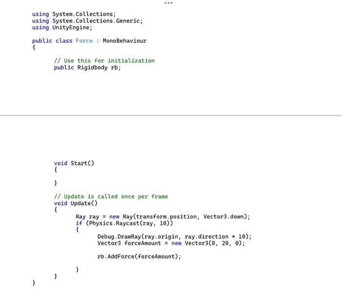 System.Collections.Generic; using UnityEngine; public class Mouse : MonoBehaviour \{ // Use this