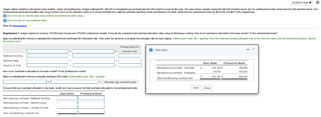 Answer please! pic is clear Question Help 30 Aragon makes handheld calculators
