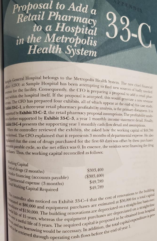 Please read case study appendix 33-C. This case study shows a successful