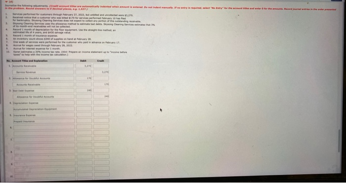 Feb. 5 Prepaid Insurance Cash (To record payment of insurance) Cash Loss