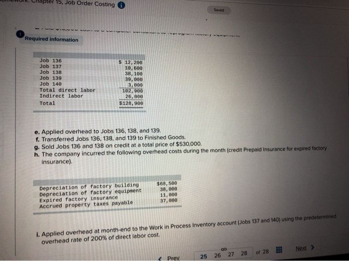 accounts in job order costing LO P1, P2, P3 [The following information