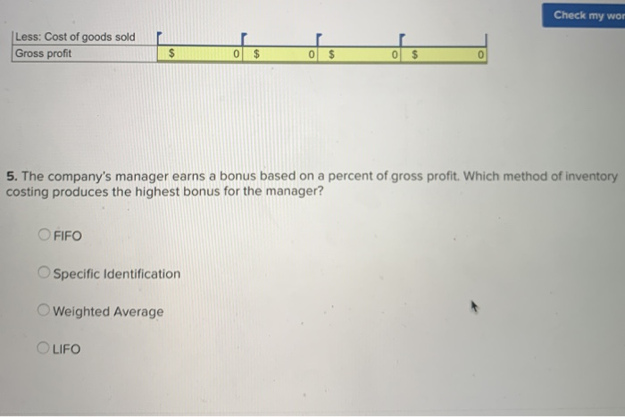 Cost 610 units @ $40.00 per unit 405 units @ $37.00 per