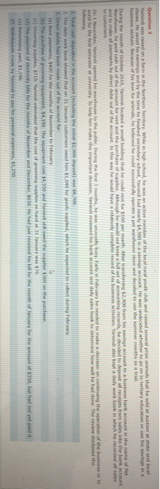  the second part thank u so much! Question 2 Yemindi was