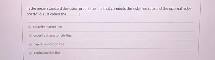  In the mean standard deviation graph, the line that connects the