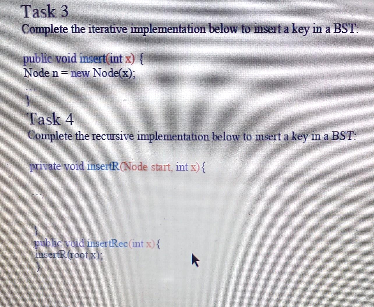 \{ this.data=data; left = mull; right = null; public String toString \{