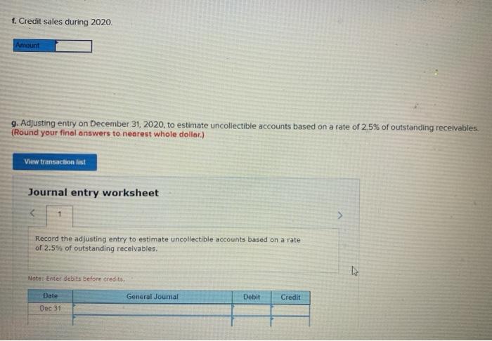 Accounts Receivable 160,500 7,840 ???? ???? 14,400 22721 Jan. 4/20 Collections in
