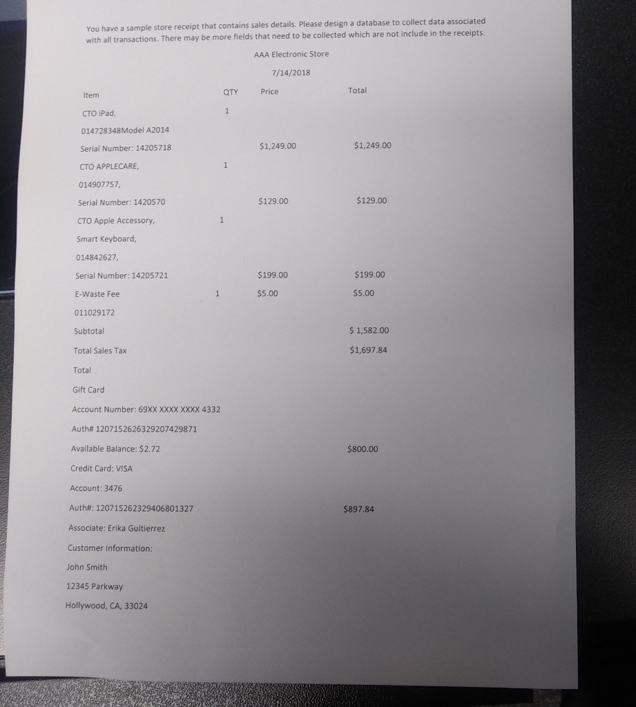 you are familiar with Database and SQL specifically. Please answer Question Number