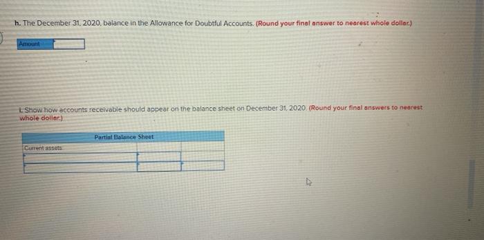 2020 July 15/20 Dec. 31/20 Balance July 15/20 Allowance for Doubtful Accounts